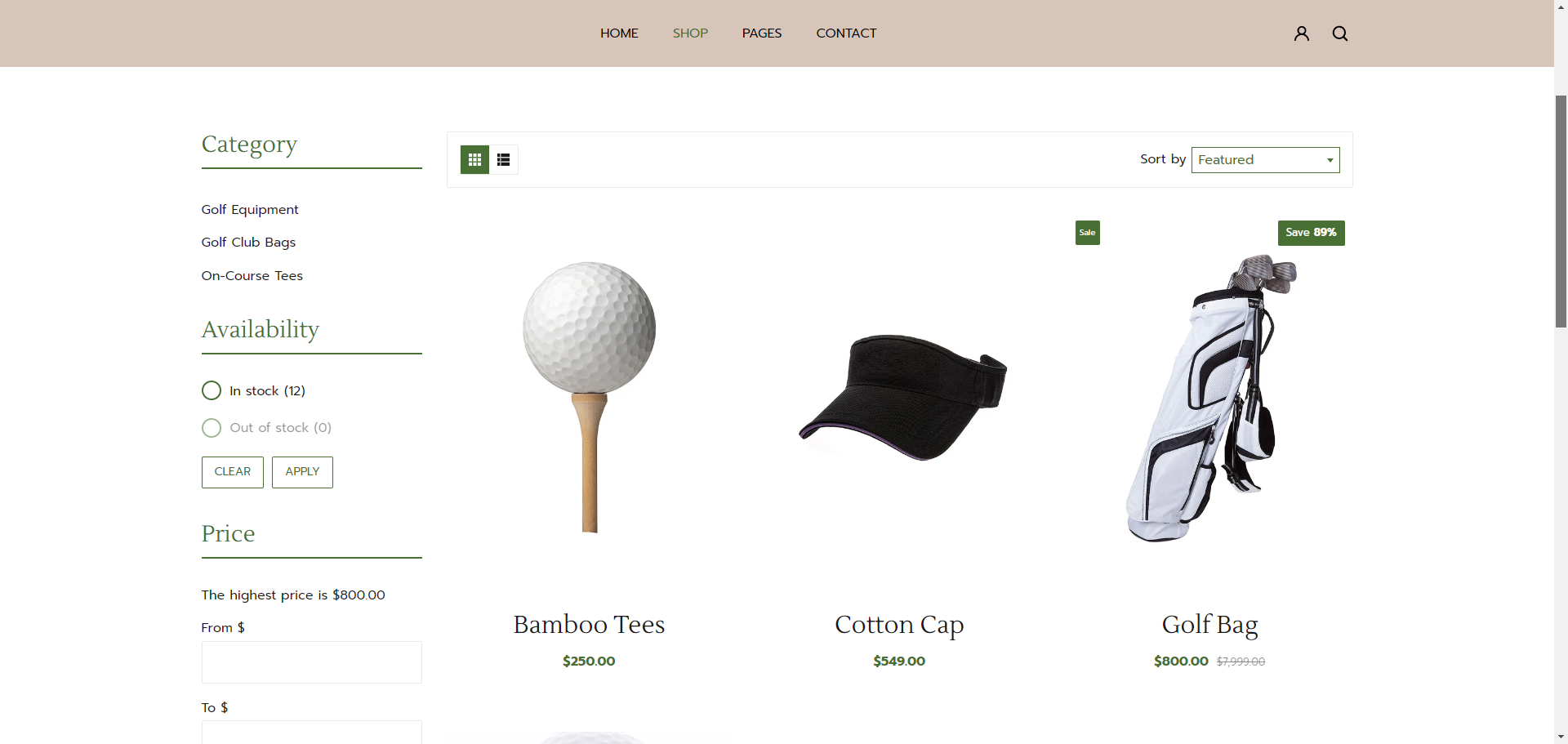 Golf Accessories